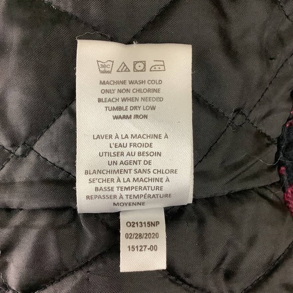 AVENTURA Women’s Black/Raspberry Plaid Organic Cotton Jacket - Picture 7 of 11